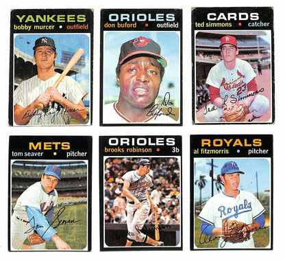 1971 Topps Baseball Card Complete Set (1-752)