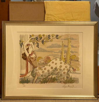 Serge Marjisse Original Lithograph Print Ed250 Signed Framed French Art