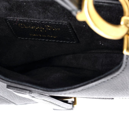 Christian Dior Saddle Handbag Leather Mini