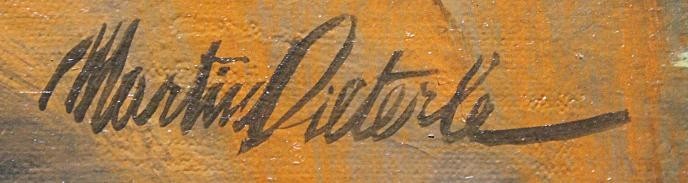 Martin Dieterle (France) Original Oil Painting Still Life With Oranges Signed
