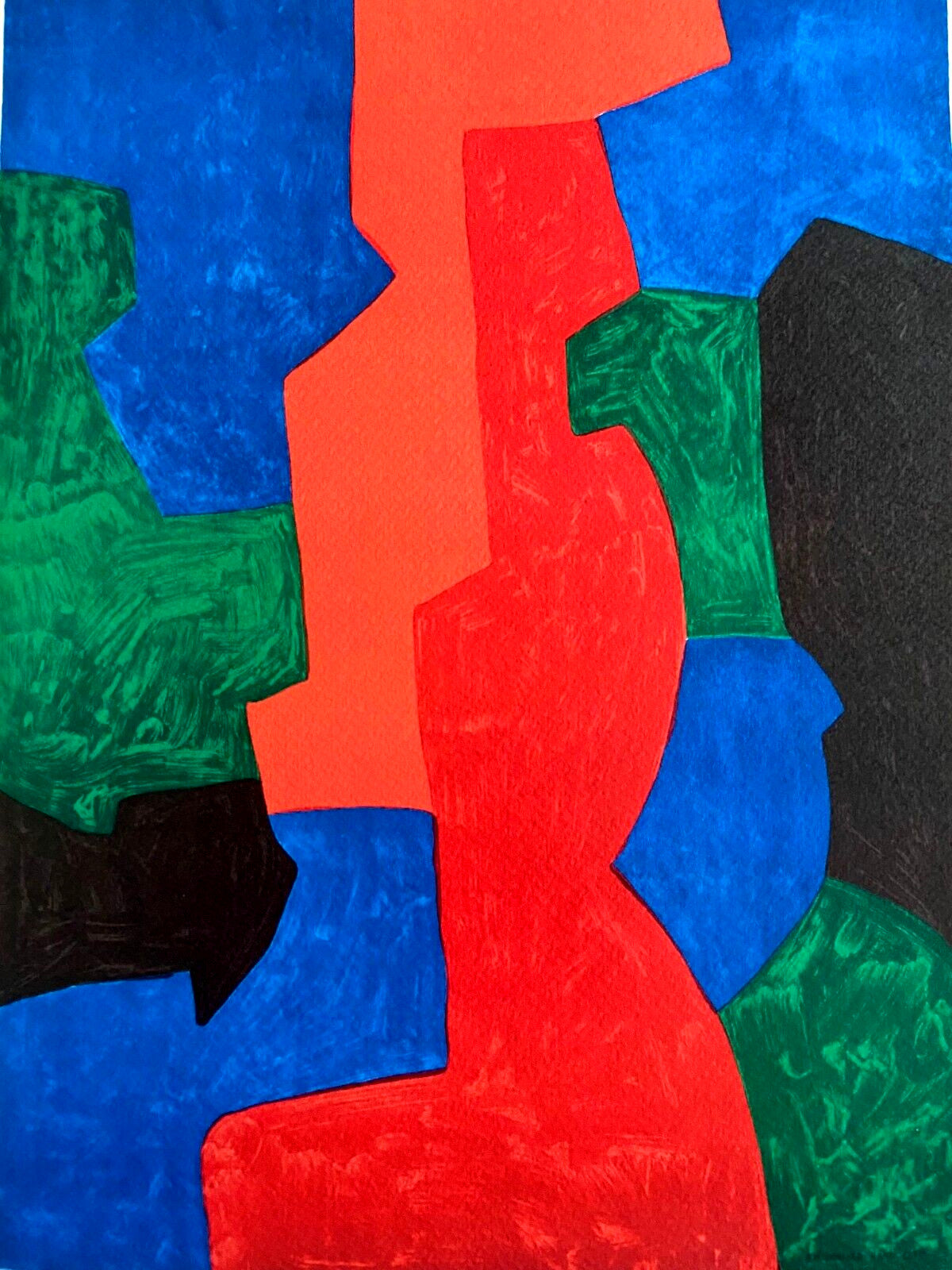 Serge Poliakoff Lithograph Moma Coa Signed Op Numbered In Pencil Rare