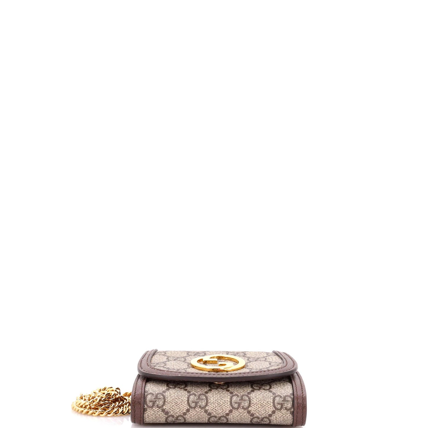 Gucci Blondie Nm Wallet On Chain Gg Coated Canvas Medium