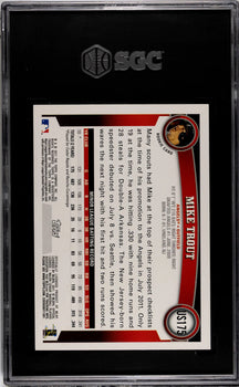 Mike Trout 2011 Topps Update #Us175 Sgc 9