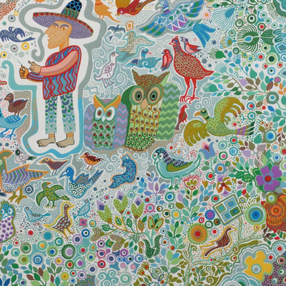 Juan Romero "Bird Keeper" Hand Signed Serigraph 1982 Limited 159/300 Unframed