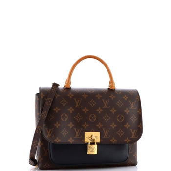 Louis Vuitton Marignan Handbag Monogram Canvas With Leather