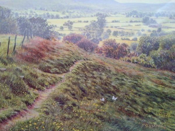 Keith Melling Signed Prints Summer Hillside & Toward Home Landscape Art