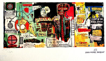 Jean-Michel Basquiat Lithograph Coa Signed Numbered By Hand