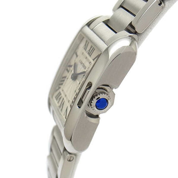 Cartier Tank Anglaise W5310022 Gray Band Size 16Cm Ladies Used Watch #21111