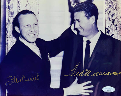 Stan Musial & Ted Williams Autographed 8X10 Baseball Photo (Jsa)