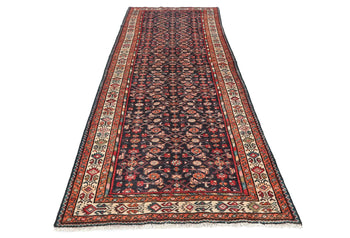 Plum Vintage Tribal Floral Sytle 4X11 Ft