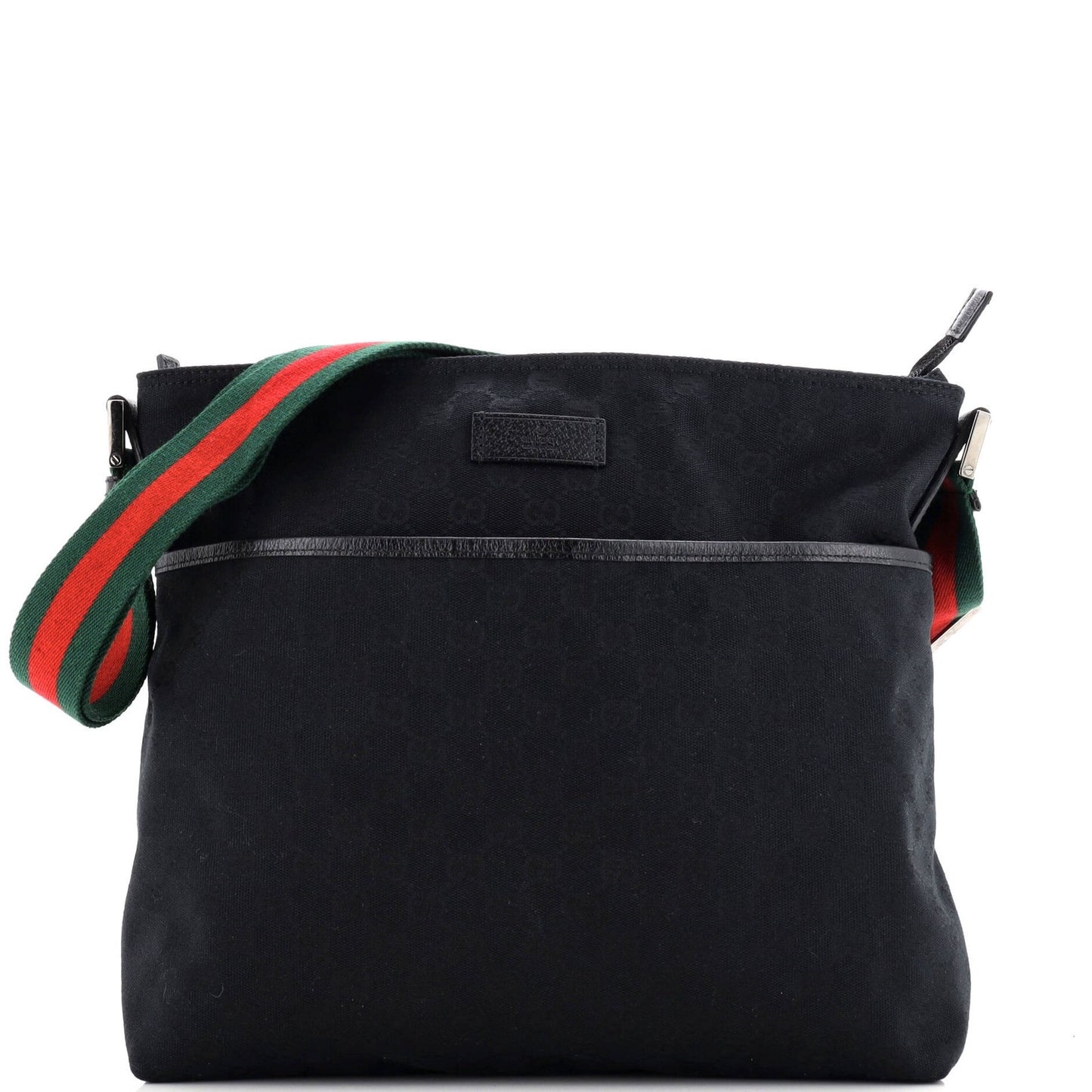 Gucci Front Pocket Web Messenger Gg Canvas Medium