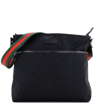 Gucci Front Pocket Web Messenger Gg Canvas Medium