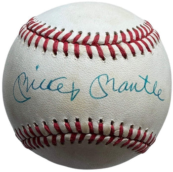 Mickey Mantle Autographed Official American League Baseball (Jsa)