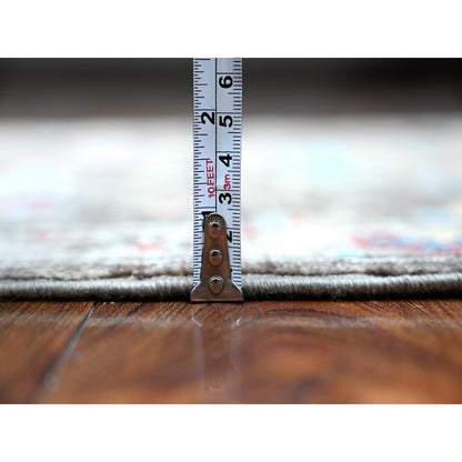 2'10"X12'5" Black Wool North West Zoroastrian Hand Knotted Runner Rug