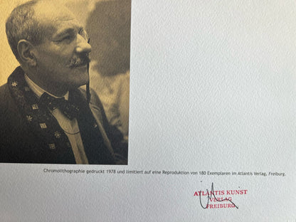 Barnett Newman Lithograph Coa Signed In Pen Numbered In Pencil