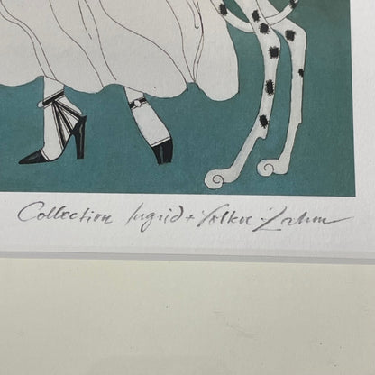 Helen Dryden Signed Original Lithograph Print Framed "Fashion" Vogue
