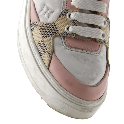 Louis Vuitton Women'S Time Out Sneakers Pastel Monogram Embossed Leather