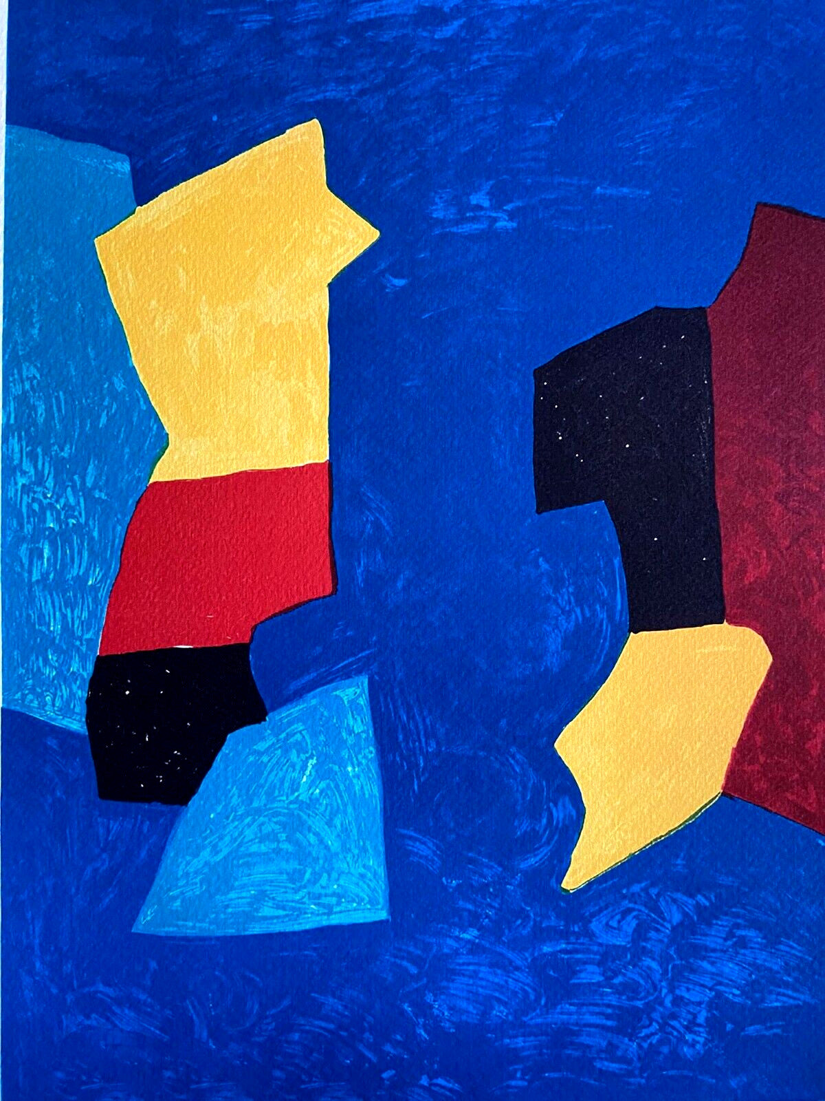 Serge Poliakoff Lithograph Moma Coa Signed Op Numbered In Pencil Piet Mondrian