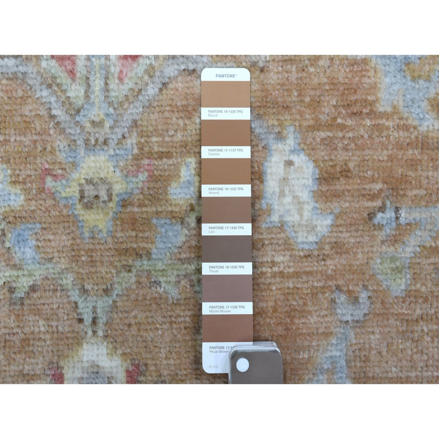6'1"X8'10" Honey Brown Angora Oushak Hand Knotted 100% Afghan Wool Rug