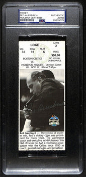 Red Auerbach Hof Signed/Auto 1994 Full Ticket