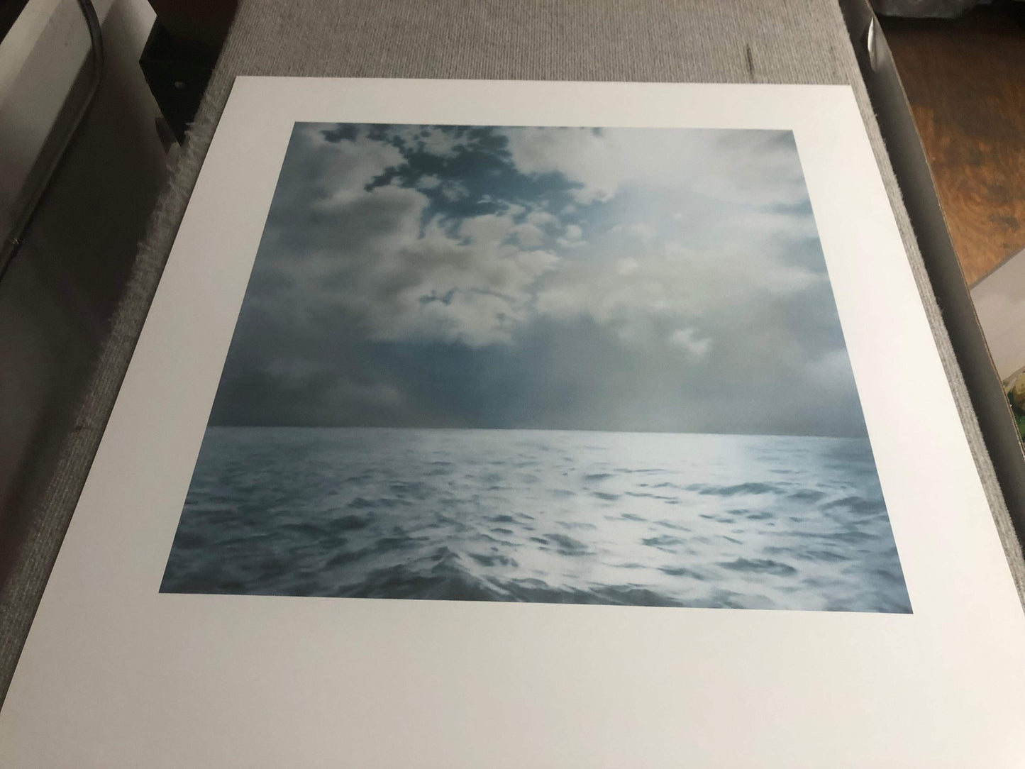 Gerhard Richter Seascape (No Text) " Poster Contemporary Blue