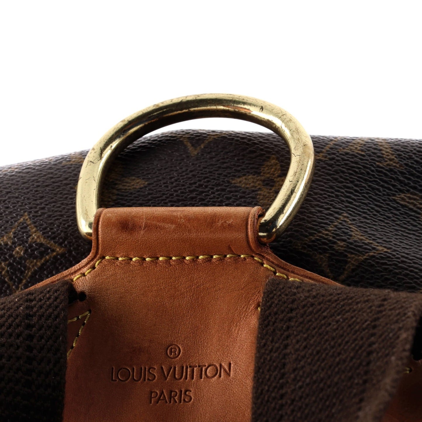 Louis Vuitton Vintage Montsouris Backpack Monogram Canvas Gm