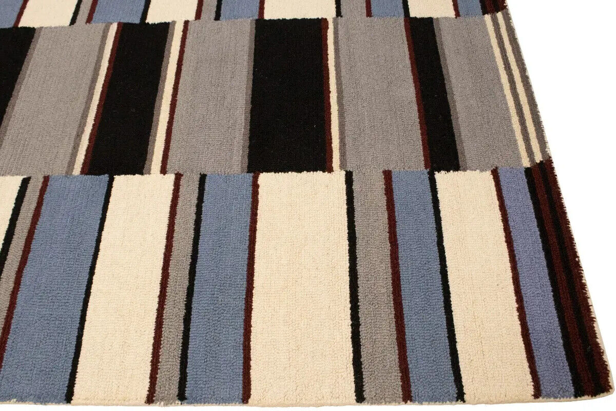 Hand-Tufted Modern Rug Plush 5X8 Multicolored
