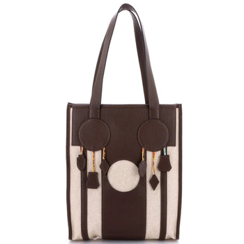 Hermes Petit H Dream Catcher Tote Toile And Leather
