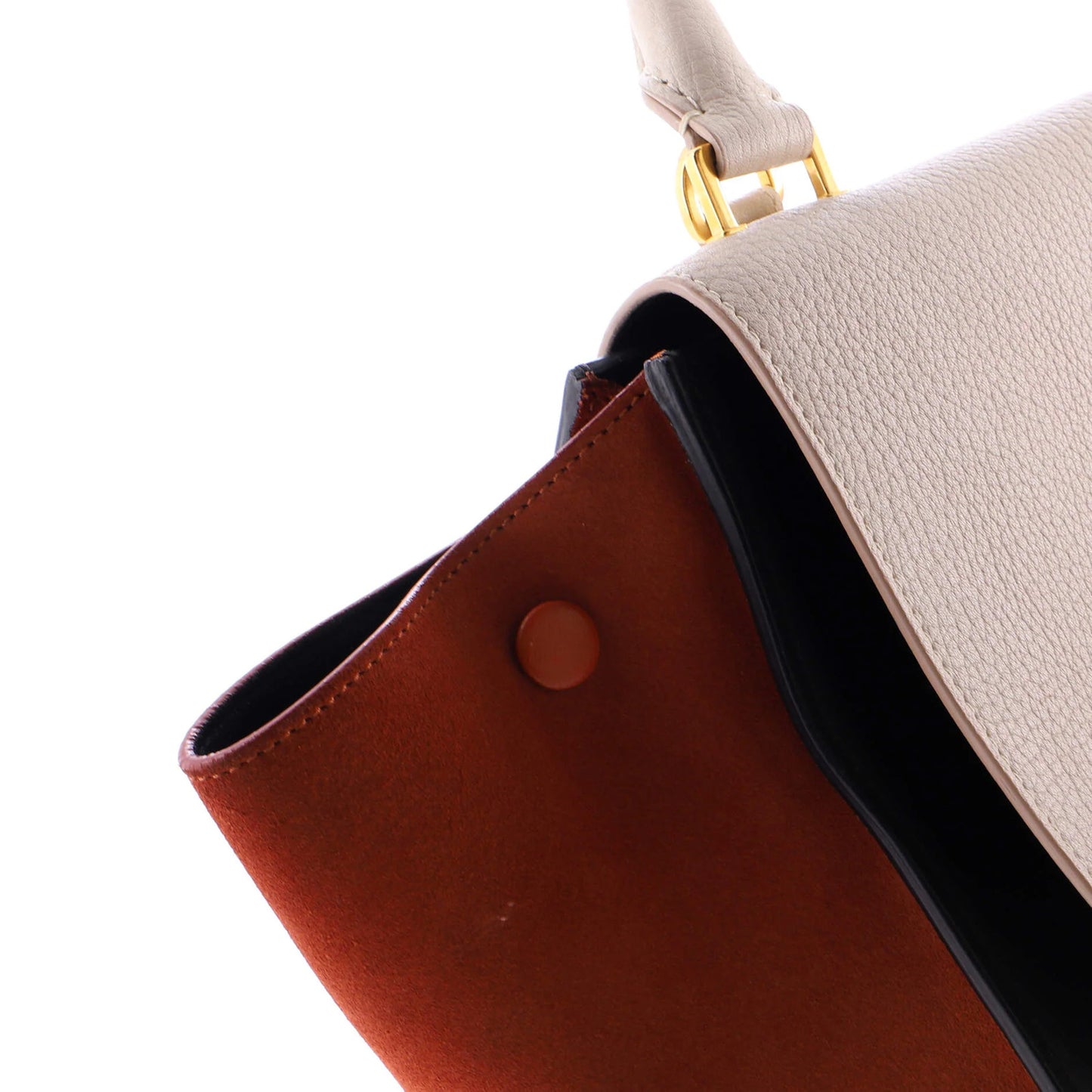 Celine Tricolor Trapeze Bag Leather Small