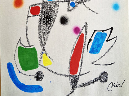 Joan Mir Lithograph 1975 - Published - Signed Op - Very Rare!