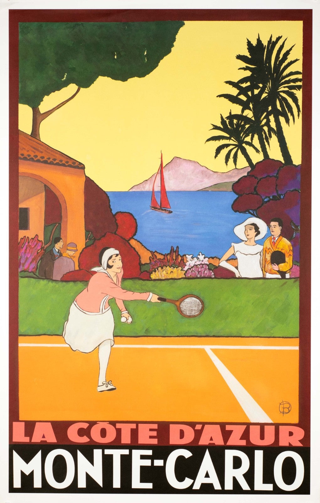 Monte Carlo 2002 B Skilbeck Ltd Ed Hand Signed Tennis Poster