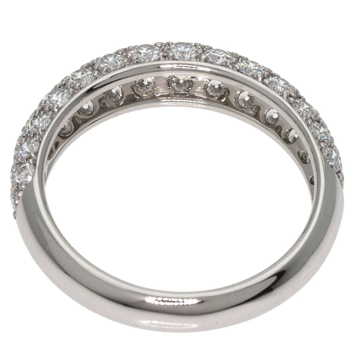 Gimel Ring Pave Diamond Platinum Pt950