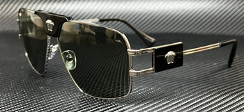 VERSACE VE2251 1001 2 Gunmetal Green Men's 63 mm