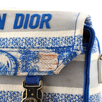 Christian Dior Diorcamp Messenger Bag Embroidered Canvas Small