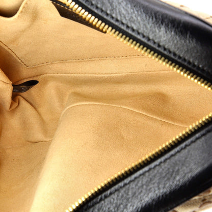 Gucci Gg Marmont Shoulder Bag Diagonal Quilted Gg Canvas With Leather Small