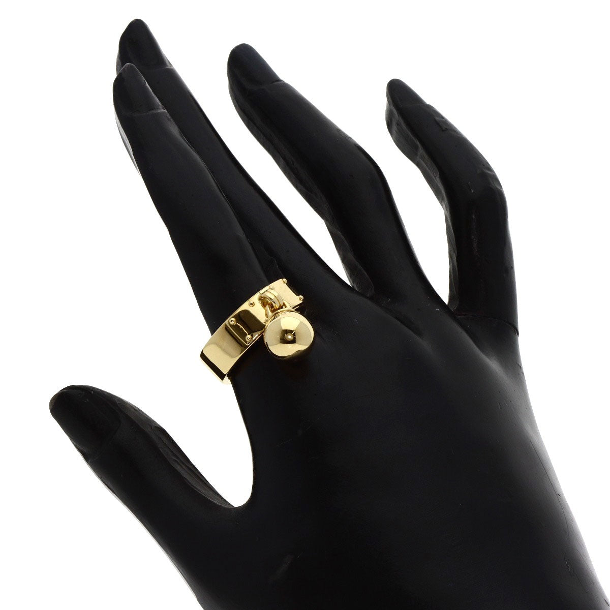Tiffany&Co. Hardware Ball Dangle Ring K18 Yellow