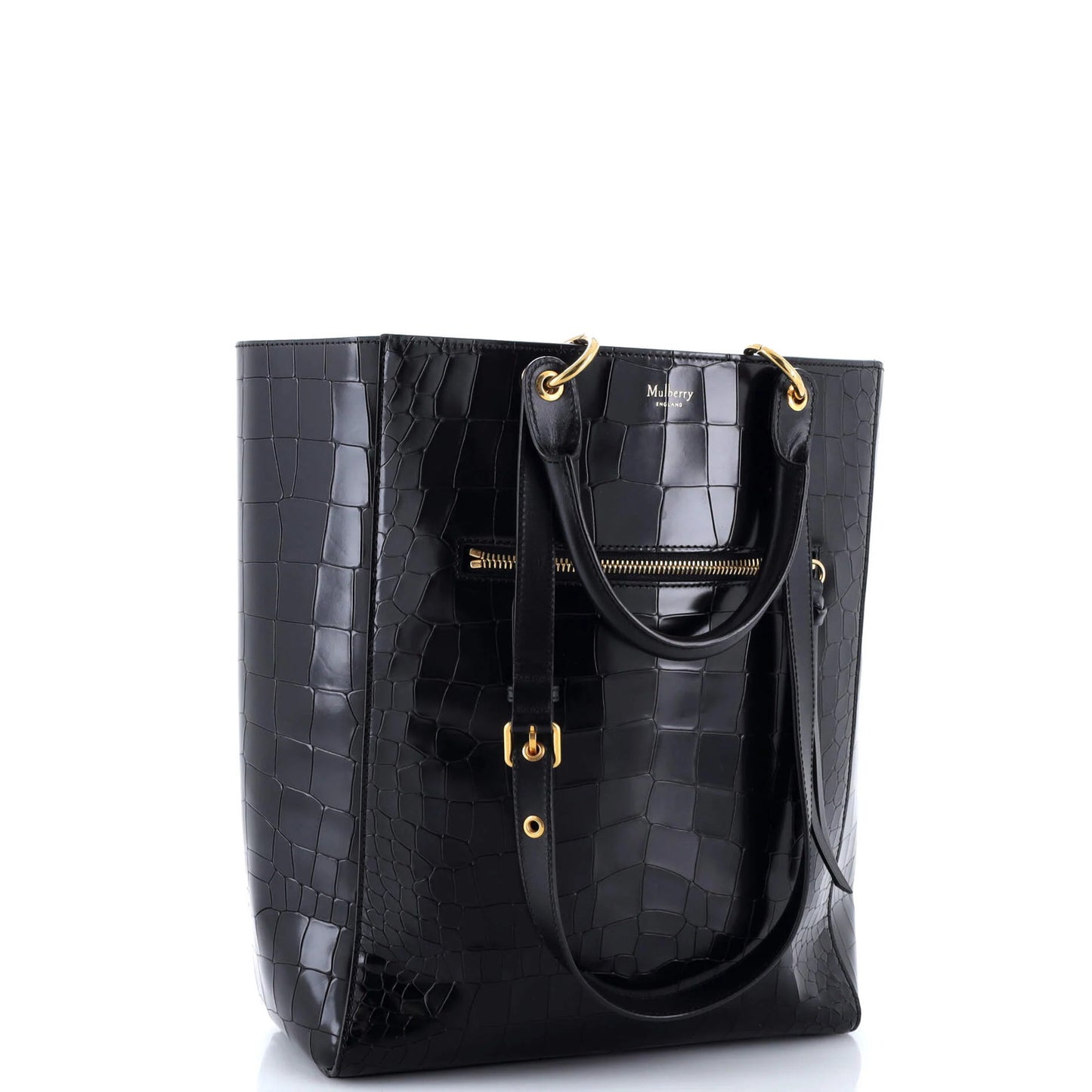 Mulberry Maple Tote Crocodile Embossed Leather Medium