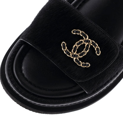 Chanel Women'S Dad Sandals Pony Hair