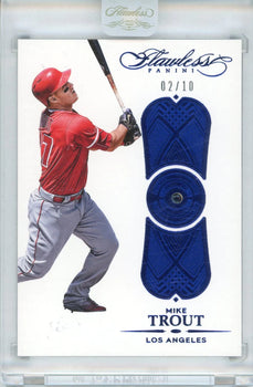 Mike Trout 2017 Panini Flawless Sapphire Encased