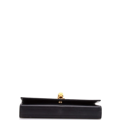 Saint Laurent Classic Monogram Tassel Clutch Leather Long