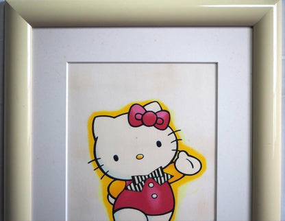 Hello Kitty "Good Morning" 1993 Sanrio Official Silkscreen Print Ltd 500 Emboss