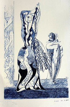 Max Ernst Lithograph Coa Signed Op Numbered By