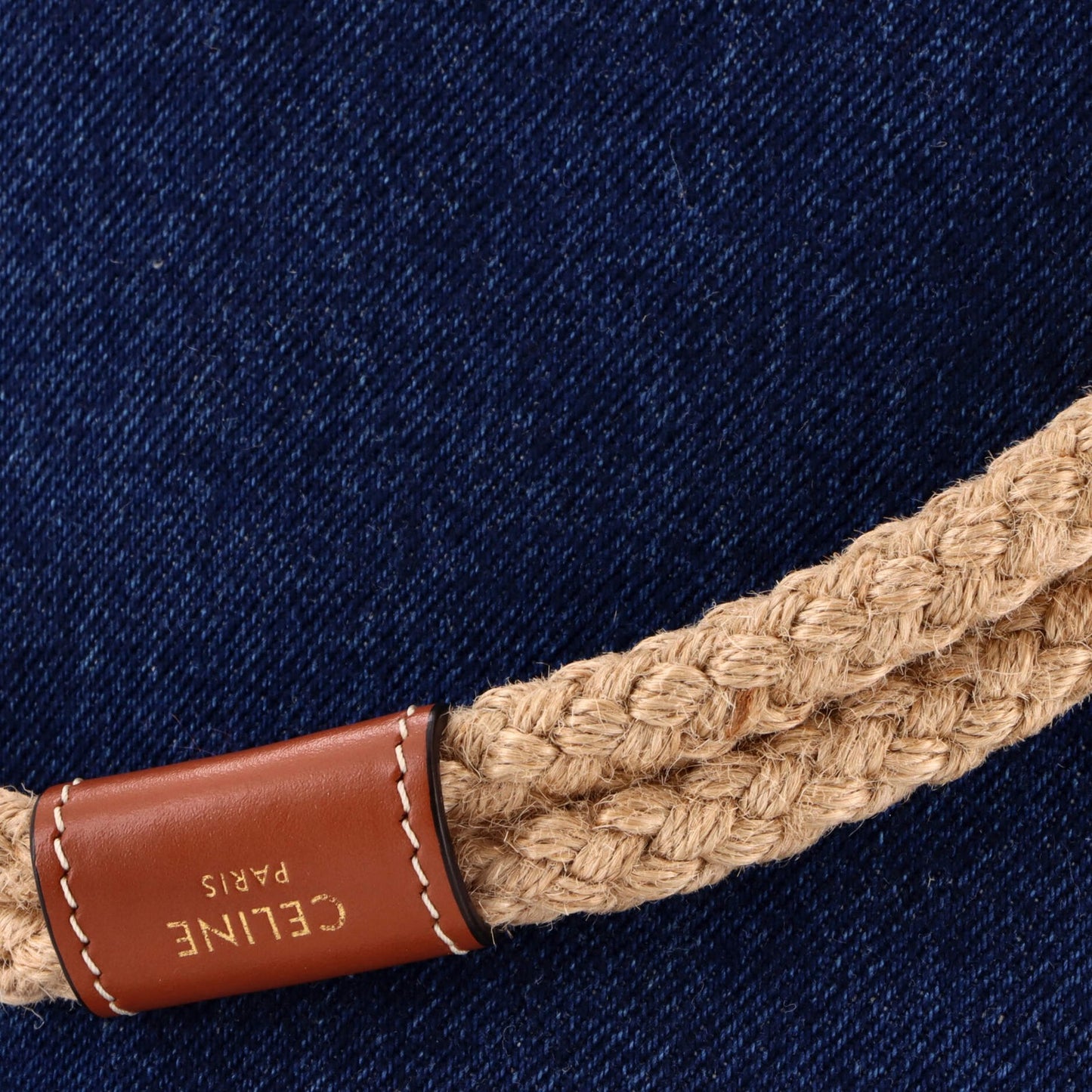 Celine Rope Bucket Bag Denim Small