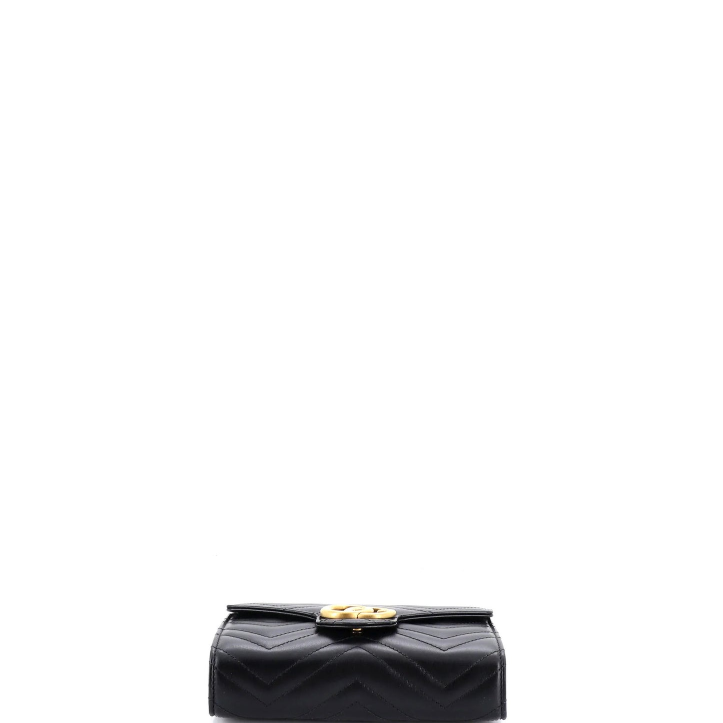 Gucci Gg Marmont Chain Wallet Matelasse Leather Mini