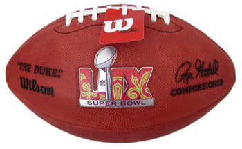 A.J. Brown Signed/Auto Super Bowl Lix Logo Duke Football Eagles Beckett 195541