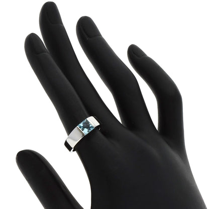 Cartier Tank Aquamarine #51 Ring K18 White Gold