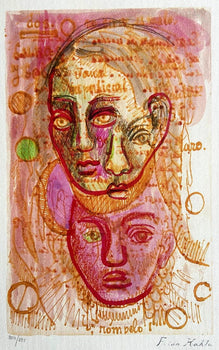 Frida Kahlo Lithograph Coa Signed Numbered By Hand In Pencil Crayon