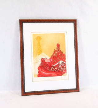 Alfonso Costa (Spain) Homage To Gaudi 1983 Original Etching Signed & Numbered