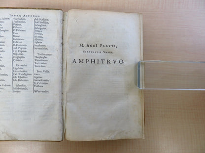 Plaute?M. Acci Plauti Comediae Accedit Commentarius? 1645, First Edition