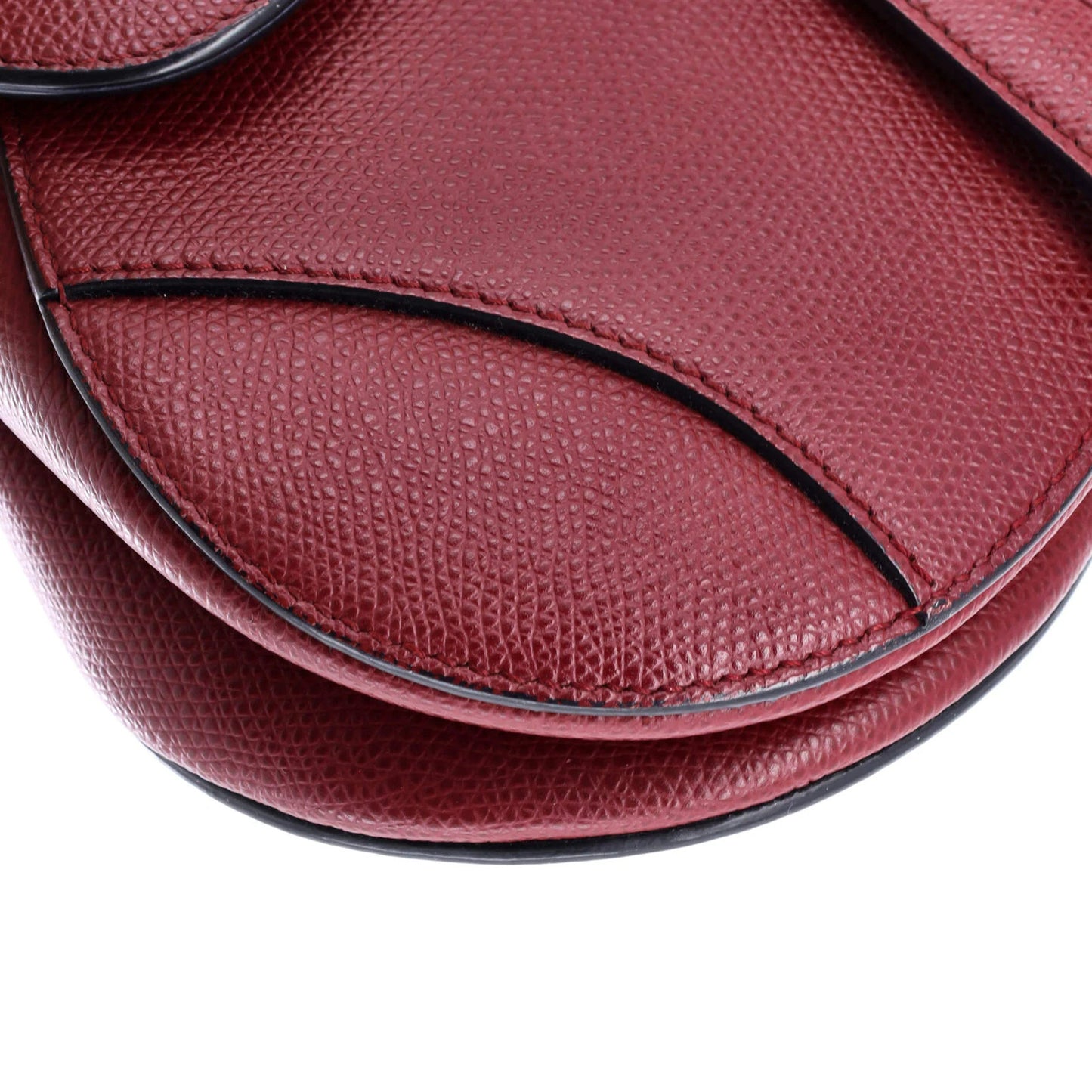 Christian Dior Saddle Handbag Leather Mini